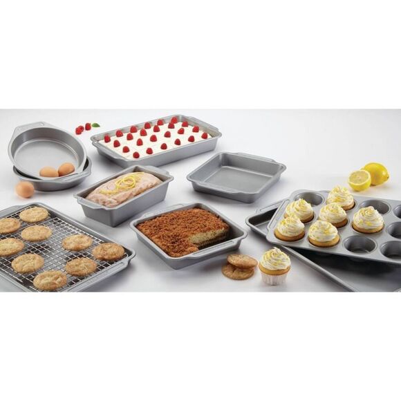 Farberware -  10pc Nonstick Bakeware Set Gray Gray - Picture 2 of 12